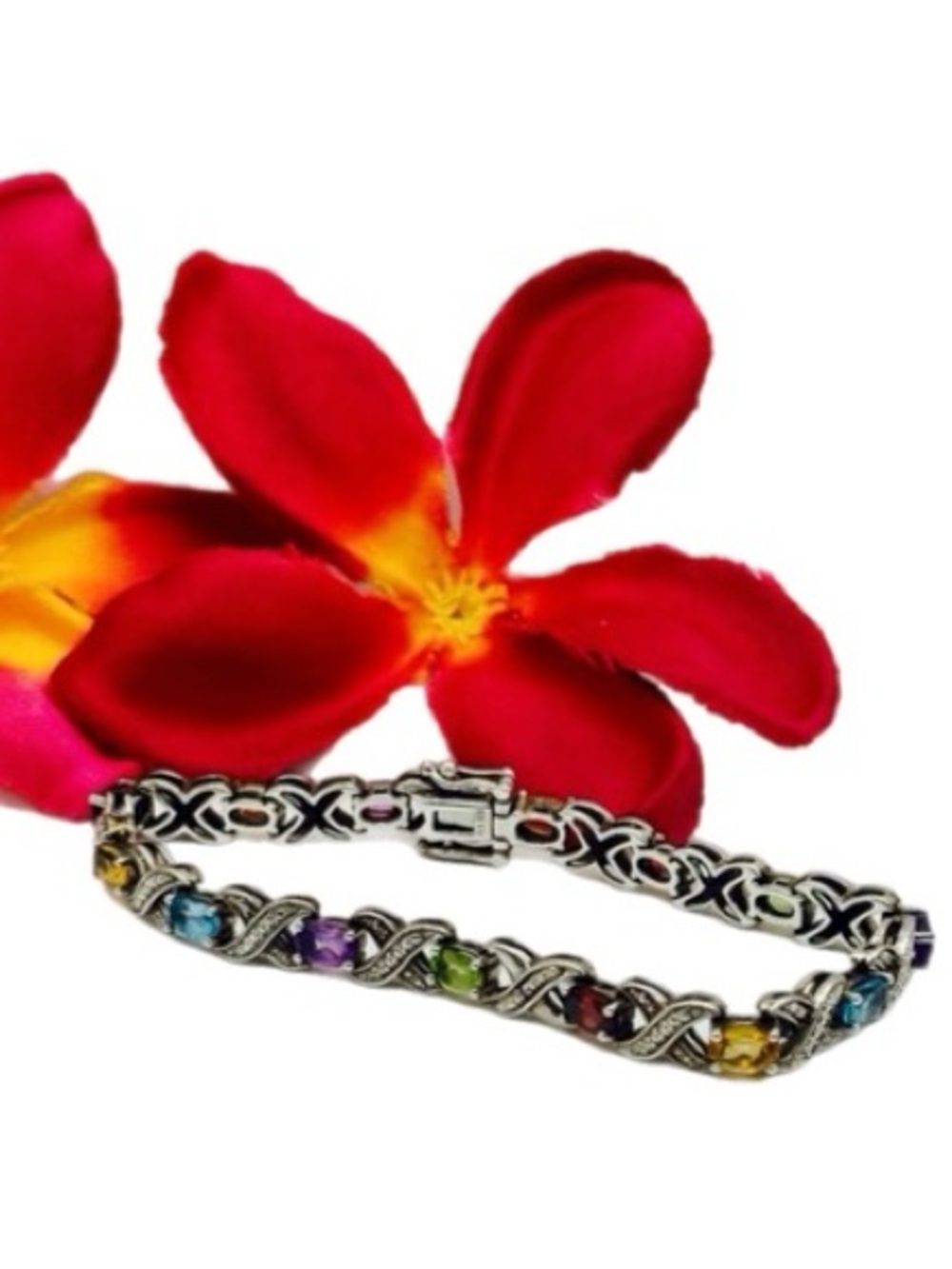Tennis Bracelet Multicolor X 925